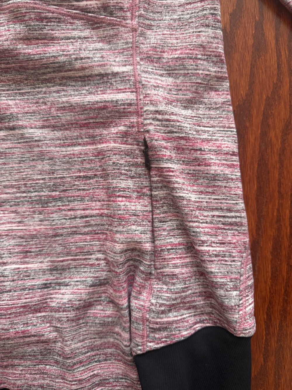Lululemon Runderful 1/2 Zip Space Dye Camo Berry Rumble Multi Black Sz 6! - Picture 7 of 11